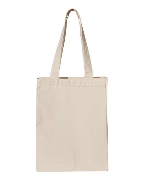 Q-Tees Q1000, 12l Gussetted Shopping Bag, Natural