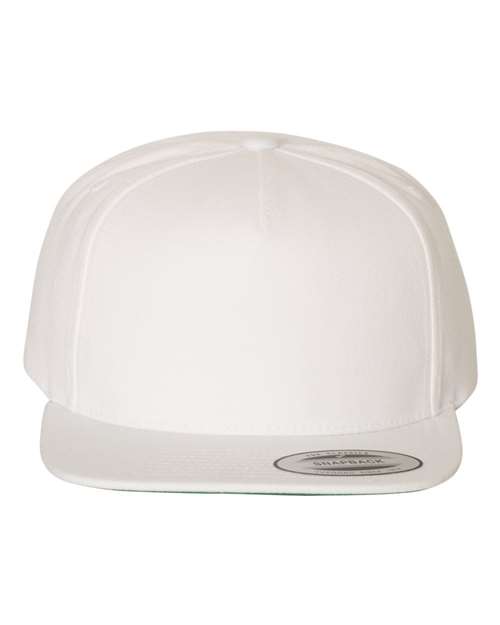 Premium Five-Panel Snapback Cap - - 3782 White Adjustable 43095 5089M Adjustable Adult Blends Company Store Hats Company Store Headwear Company Store Style Guide Fitness and Wellness Five-Panel Flat Bills Go To Fashion Hats Headwear High Profiles Mens & Unisex No Visible Logos One Size Open Backs School & Team Snapback Structured What's New YP Classics
