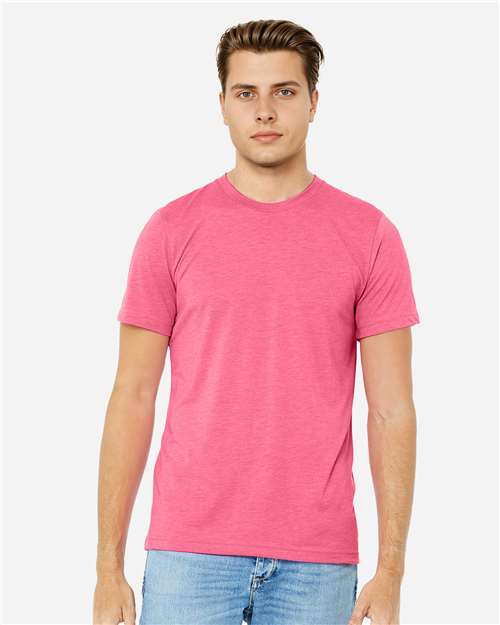 BELLA + CANVAS 3413, Triblend Tee, Charity Pink Triblend