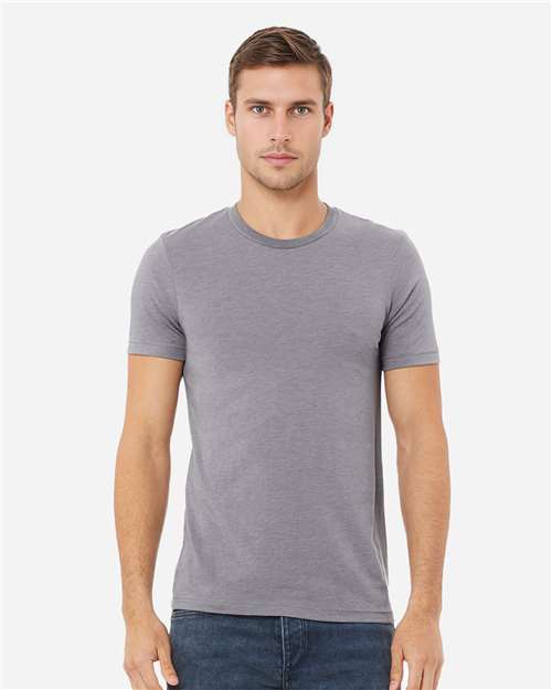 BELLA + CANVAS 3413, Triblend Tee, Storm Triblend