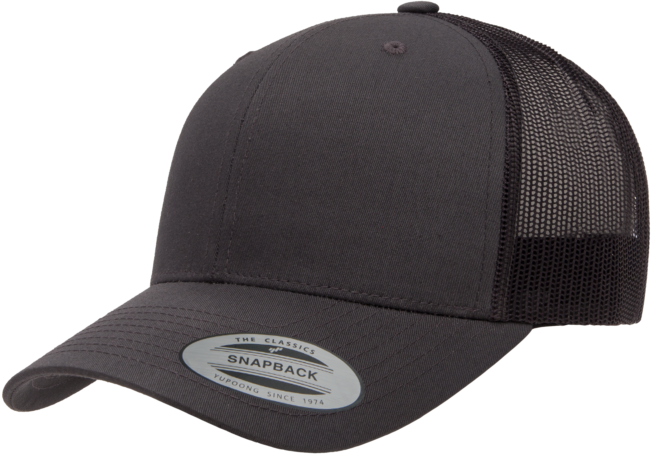 F06606 - YP Classics Snap Back Trucker Cap Charcoal 6606 6606t __label:IN-STOCK snap back youth yp classic yuupong