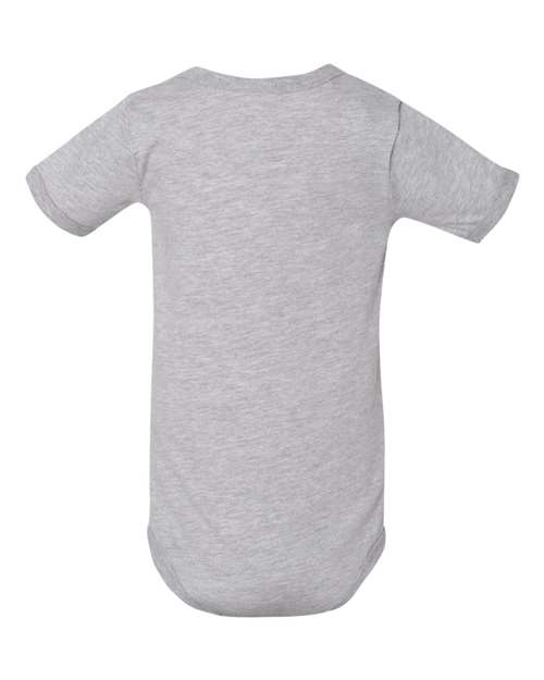 BELLA + CANVAS 100B, Infant Jersey One Piece, Athletic Heather