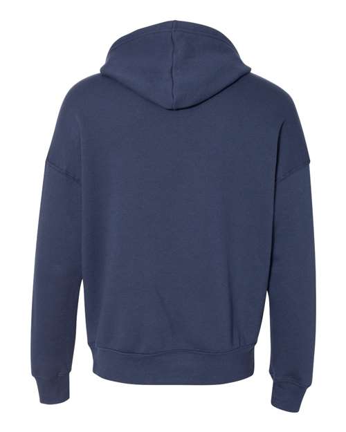 BELLA + CANVAS 3729, Unisex Sponge Fleece Drop Shoulder Hoodie Sweatshirt, Navy