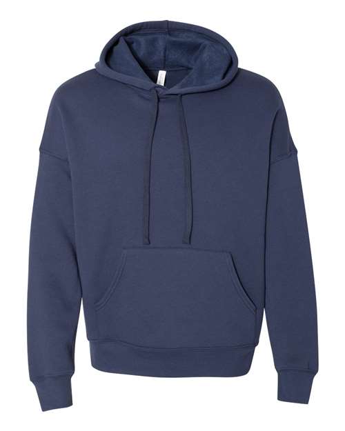BELLA + CANVAS 3729, Unisex Sponge Fleece Drop Shoulder Hoodie Sweatshirt, Navy