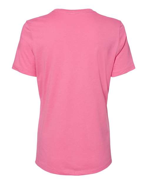 BELLA + CANVAS 6400, Women’s Relaxed Jersey Tee, Charity Pink