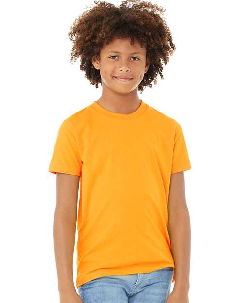 BELLA + CANVAS 3001Y, Youth Jersey Tee, Gold