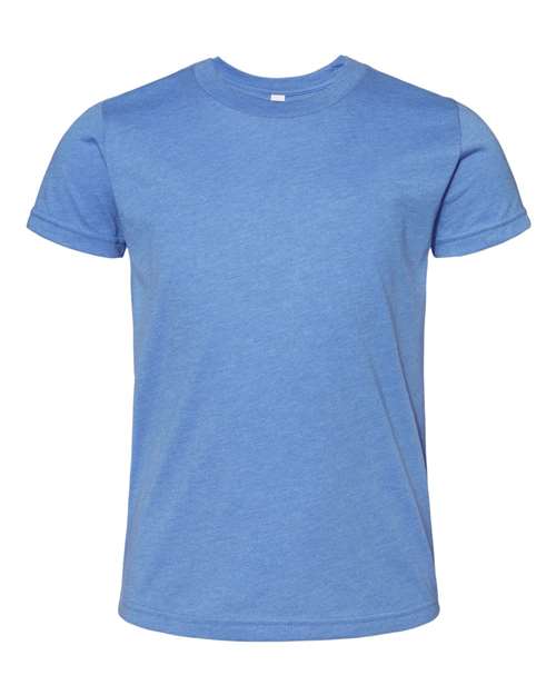 BELLA + CANVAS 3001Y, Youth Jersey Tee, Columbia Blue