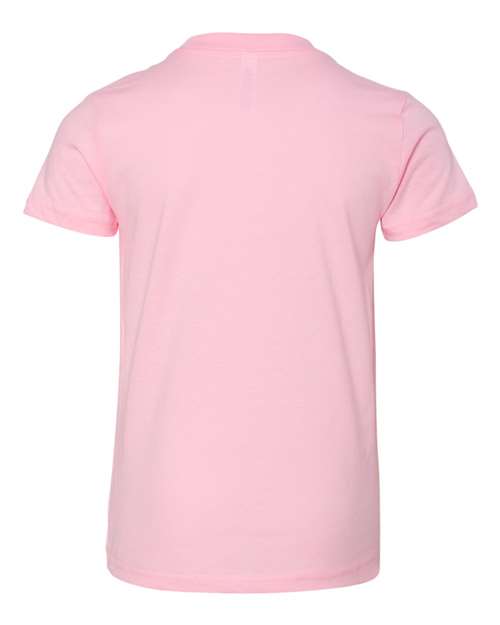 BELLA + CANVAS 3001Y, Youth Jersey Tee, Pink