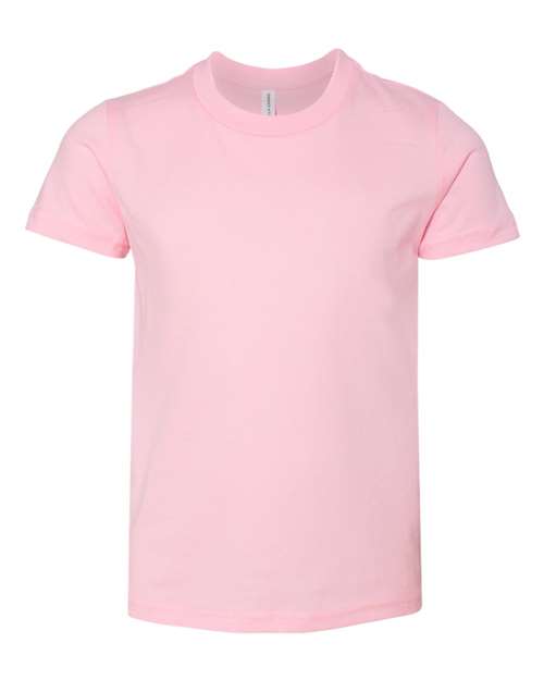 BELLA + CANVAS 3001Y, Youth Jersey Tee, Pink
