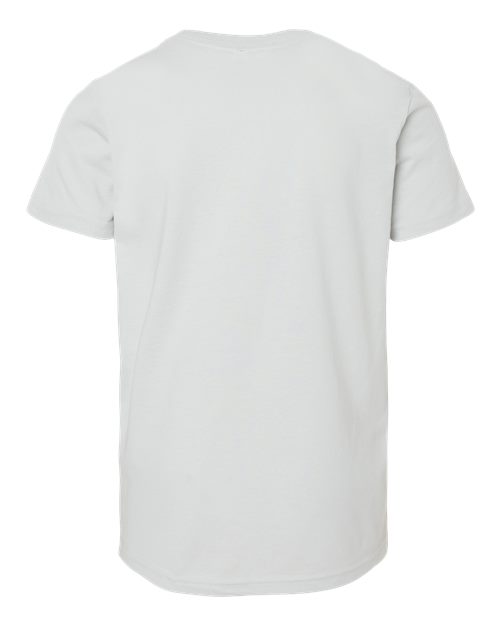 BELLA + CANVAS 3001Y, Youth Jersey Tee, Silver