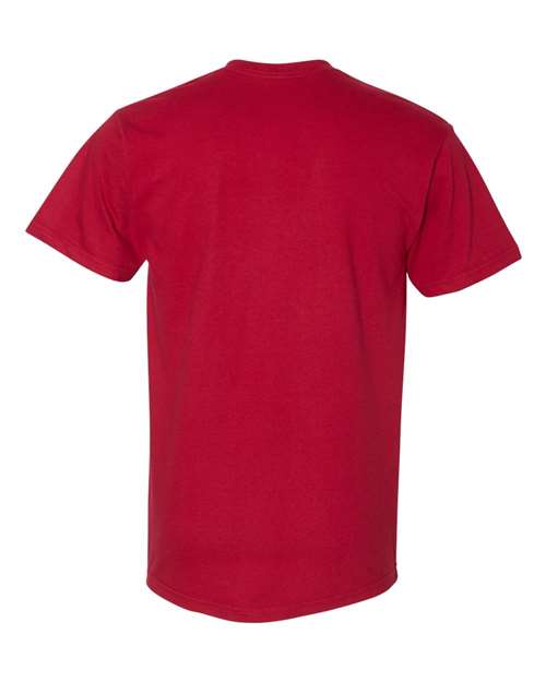 Gildan H000 Unisex Hammer™ T-Shirt Cotton Cotton-Poly Blend Midweight Moisture-Wicking Polyester Premium Regular Fit Short Sleeves Sport / Athletic T-Shirts Tear-Away Label Tops Womens Womens Tops Woven Shirts