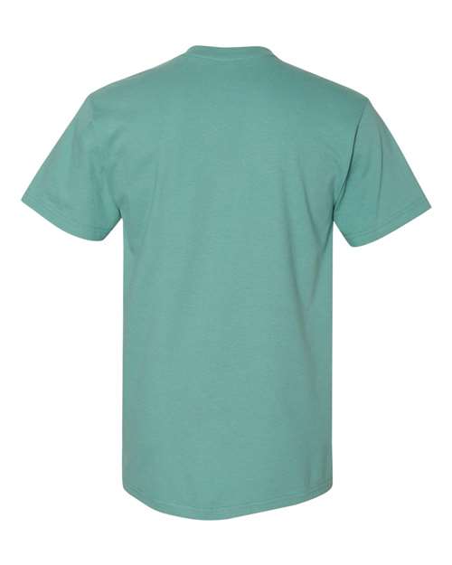 Gildan H000 Unisex Hammer™ T-Shirt Cotton Cotton-Poly Blend Midweight Moisture-Wicking Polyester Premium Regular Fit Short Sleeves Sport / Athletic T-Shirts Tear-Away Label Tops Womens Womens Tops Woven Shirts
