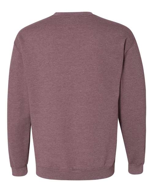 Gildan 18000, Unisex Heavy Blend Crewneck Sweatshirt, Heather Dark Maroon