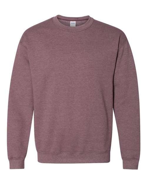 Gildan 18000, Unisex Heavy Blend Crewneck Sweatshirt, Heather Dark Maroon
