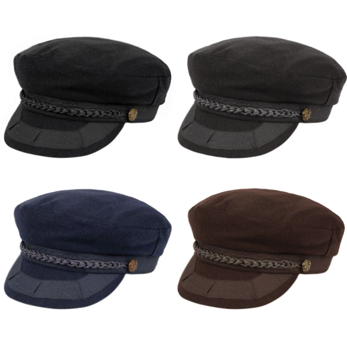 Greek Fisherman Hat - CD1970, 100% Wool, 2 sizes Fashion Hat