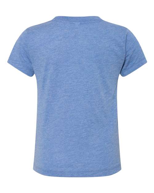 BELLA + CANVAS 3413T, Toddler Triblend Tee, Blue Triblend