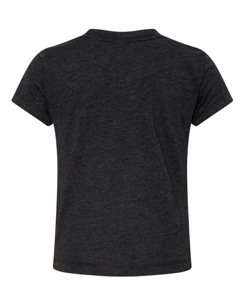 BELLA + CANVAS 3413T, Toddler Triblend Tee, Charcoal Black Triblend
