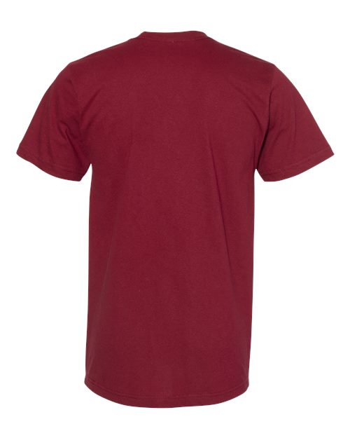 American Apparel 2001, Unisex Fine Jersey Tee, Cranberry