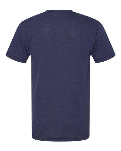 American Apparel TR401, Unisex Triblend Track Tee, Tri-Indigo