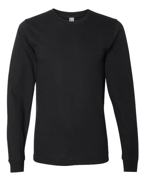 American Apparel 2007, Unisex Fine Jersey Long Sleeve Tee, Black