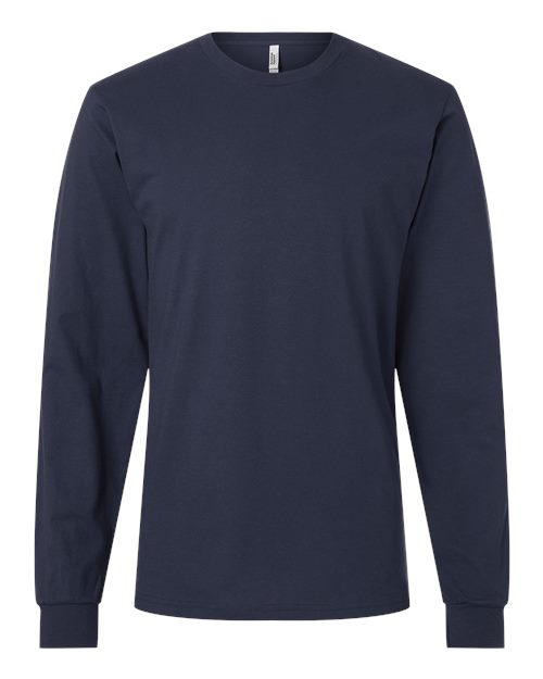 American Apparel 2007, Unisex Fine Jersey Long Sleeve Tee, Navy