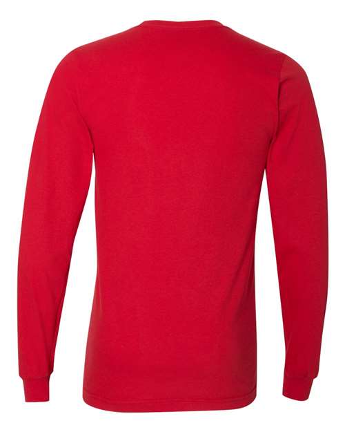 American Apparel 2007, Unisex Fine Jersey Long Sleeve Tee, Red