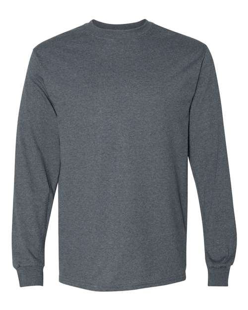 Gildan 8400, Unisex Dryblend 50/50 Long Sleeve T-shirt, Dark Heather