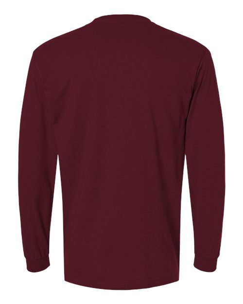 Gildan 8400, Unisex Dryblend 50/50 Long Sleeve T-shirt, Maroon