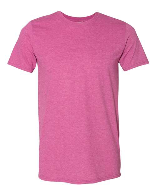 Softstyle Ring-Spun T-Shirt | Comfortable | Unisex - 64000 Heather Berry casual comfortable cotton everyday wear Polyester printable ring-spun softstyle t-shirt T-Shirts - Core unisex