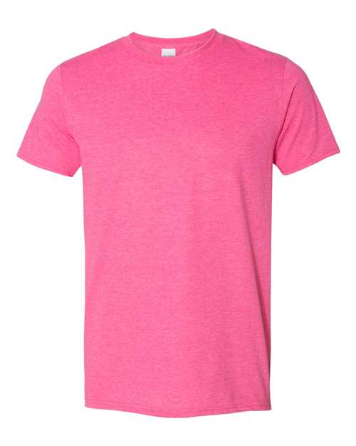 Softstyle Ring-Spun T-Shirt | Comfortable | Unisex - 64000 Heather Heliconia casual comfortable cotton everyday wear Polyester printable ring-spun softstyle t-shirt T-Shirts - Core unisex
