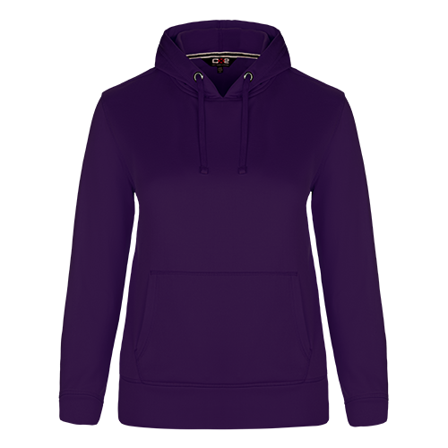 L00688 - Palm Aire - Ladies Polyester Pullover Hooded Sweatshirt Purple 100% Polyester Brushed Fleece 688 CX2 Ladies team Women