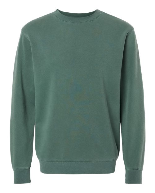 Independent Trading Co. PRM3500, Unisex Midweight Pigment-dyed Crewneck Sweatshirt, Pigment Alpine Green
