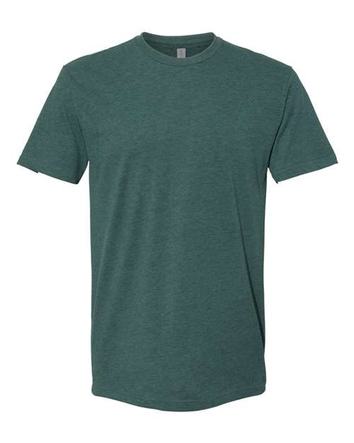 Next Level 6410, Unisex Sueded Tee, Heather Forest Green