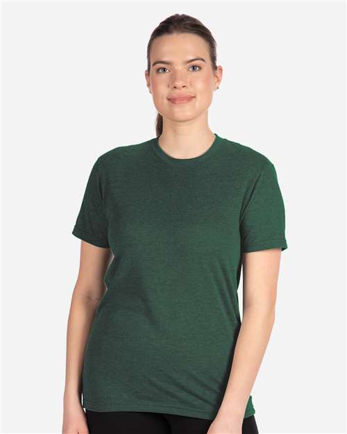 Next Level 6410, Unisex Sueded Tee, Heather Forest Green