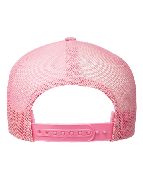 YP Classics 6006, Classic Five-panel Trucker Cap, Pink