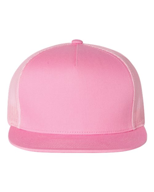YP Classics 6006, Classic Five-panel Trucker Cap, Pink