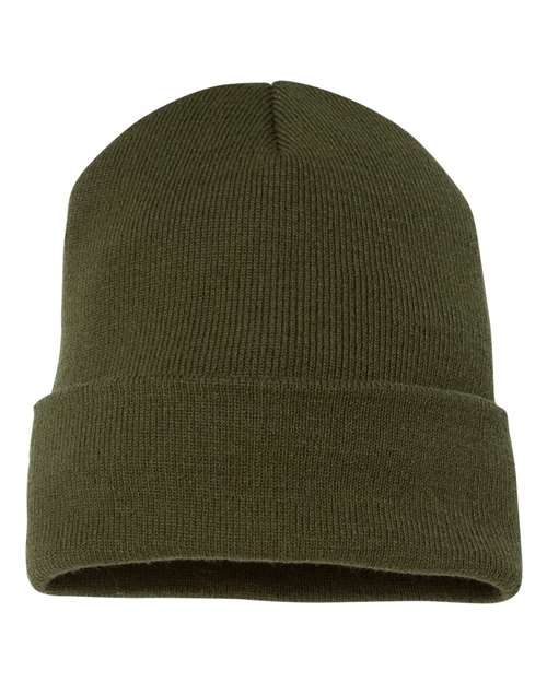 YP Classics 1501KC, Cuffed Beanie, Olive