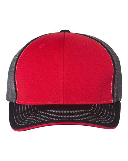Pulse Sportmesh R-Flex Cap - - 6461 Red Charcoal Black Tri L XL 172 90395 Adult Athletics Best Selling Brands Closeout Company Store Hats Company Store Headwear Company Store Style Guide Fitness and Wellness Fitted Go To Fashion Hats Headwear Mens & Unisex Mesh Mesh Back Mid Profiles Moisture-Management Performance Polyester Pre-Curved Visor Richardson School & Team Six-Panel Structured Truckers Value Fashion