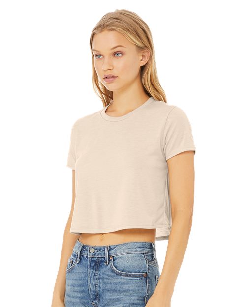 Women’s Flowy Crop Tee -  - 7216 - Toronto Screen Printing- Color