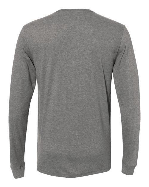 Next Level 6411, Unisex Sueded Long Sleeve Tee, Dark Heather Grey