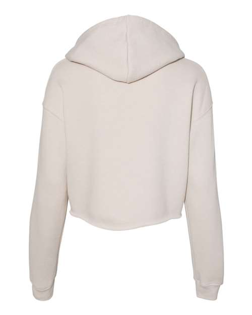 BELLA + CANVAS 7502, Women's Crop Hoodie Sweatshirt, Heather Dust