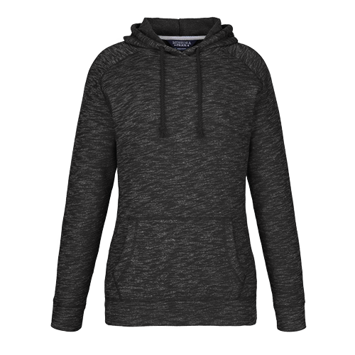 L00741 - Anaheim - Ladies Pullover Hooded Sweatshirt Black Heather 741 eco-friendly Ladies Muskoka Trail sustainable Women