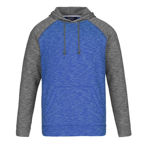 L00745 - Alameda - Adult Pullover Hooded Sweatshirt Blue Gunmetal Heather 60% Cotton 40% Recycled Polyester 745 adult eco-friendly mens Muskoka Trail sustainable