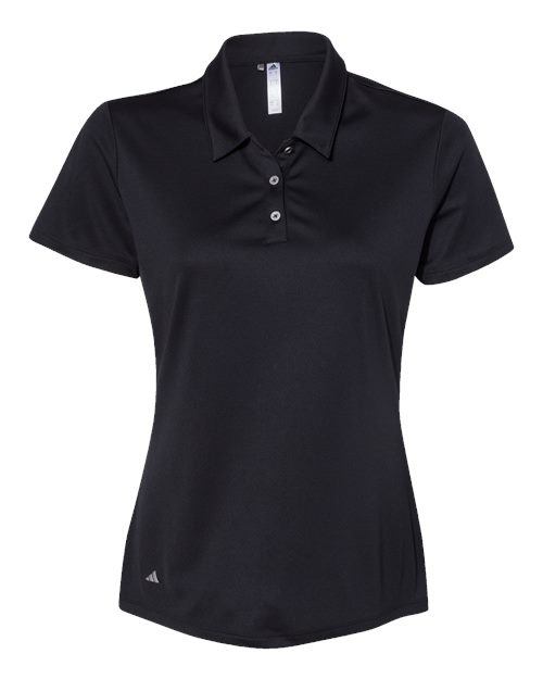 Adidas A231, Women's Performance Polo, Black