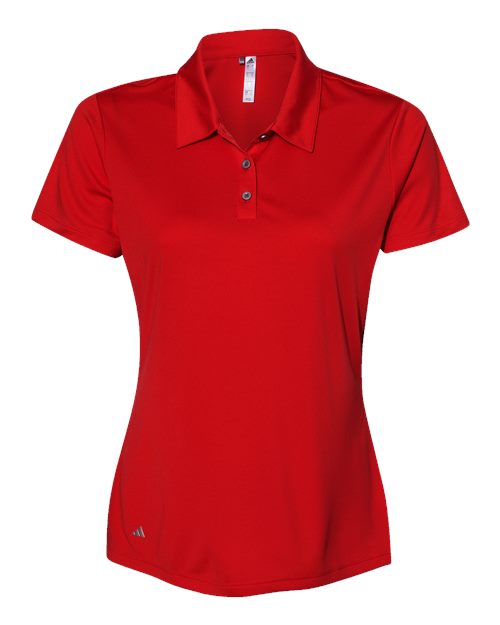 Adidas A231, Women's Performance Polo, Collegiate Red