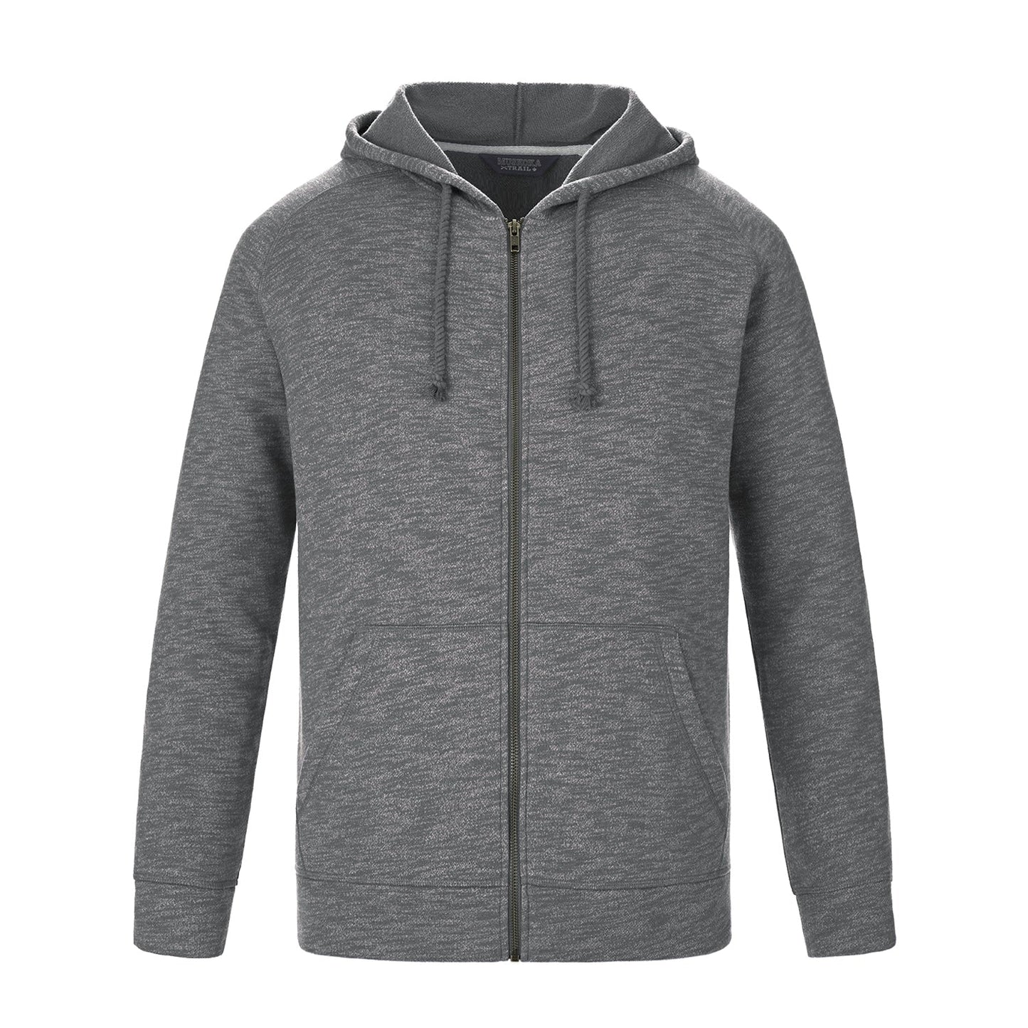 L00750 - Berkeley - Adult Full Zip Hooded Sweatshirt Gunmetal Heather 60% Cotton 40% Recycled Polyester 750 adult eco-friendly mens Muskoka Trail sustainable