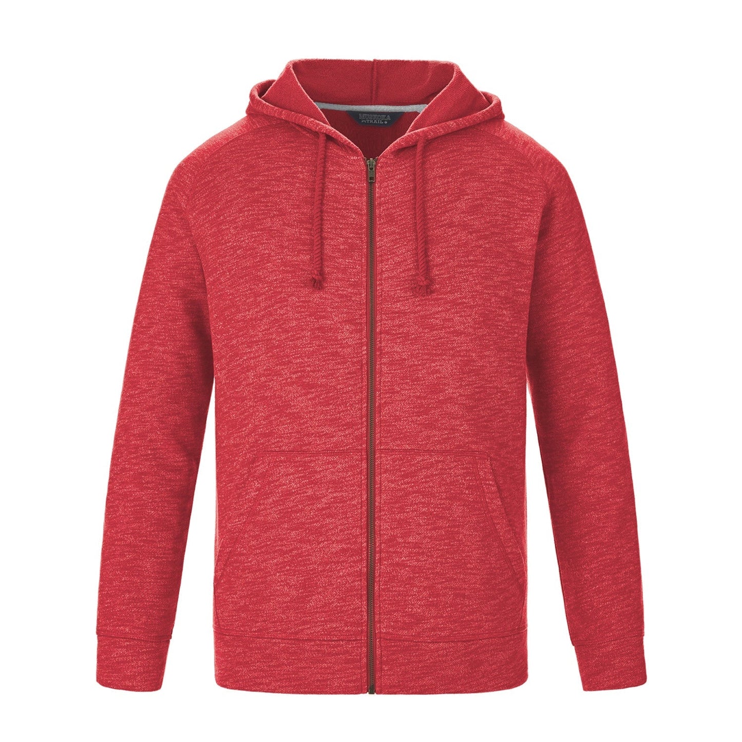 L00750 - Berkeley - Adult Full Zip Hooded Sweatshirt Red Heather 60% Cotton 40% Recycled Polyester 750 adult eco-friendly mens Muskoka Trail sustainable