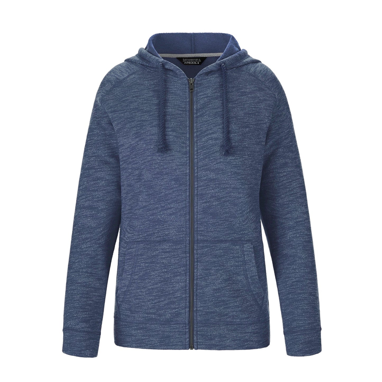 L00751 - Berkeley - Ladies Full Zip Hooded Sweatshirt Navy Heather 60% Cotton 40% Recycled Polyester 751 eco-friendly Ladies Muskoka Trail sustainable Women