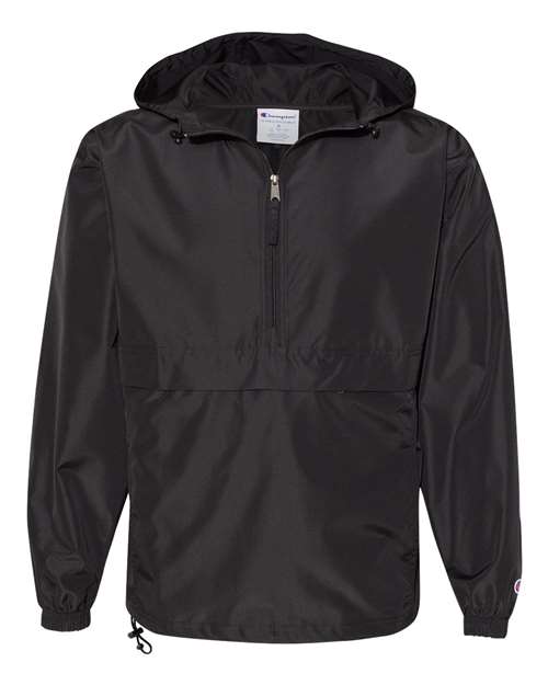 Champion CO200, Unisex Packable Anorak Jacket, Black