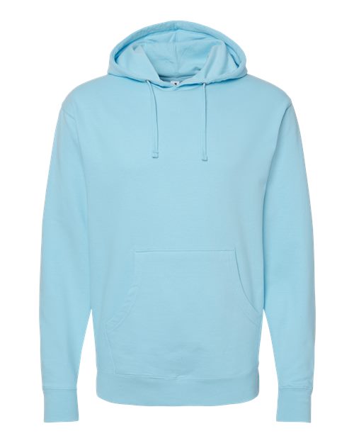 Independent Trading Co. SS4500, Unisex Midweight Hooded Sweatshirt, Blue Aqua